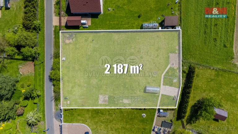 Prodej pozemku k bydlení, 2 187 m², Třebušín
