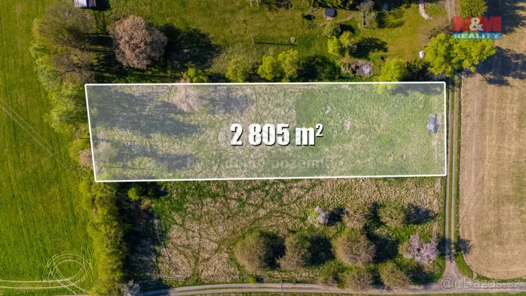 Prodej pozemku k bydlení, 2 805 m², Velký Šenov