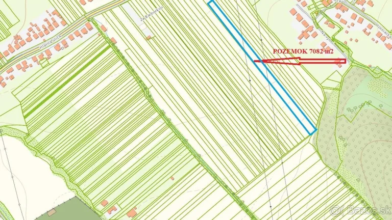 Pozemok - orná pôda, 7.082 m2, KOŠECA