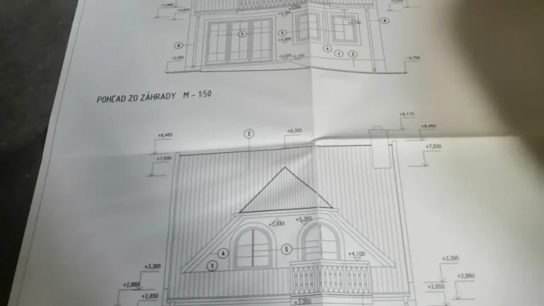 Predám projekt rodin. domu Zafir 85\57-dokumentacia