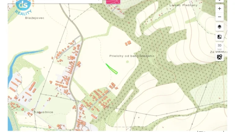 Na predaj pozemok 1.097 m2 určený podľa UPI na výstavbu rodi