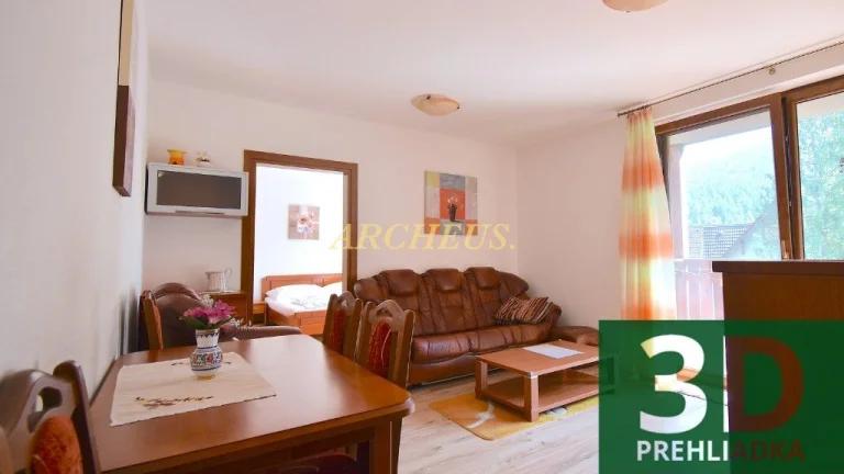 3D / EXKLUZÍVNE / 2 IZBOVÝ BYT (BALKÓN), RUŽOMBEROK, HRABOVO