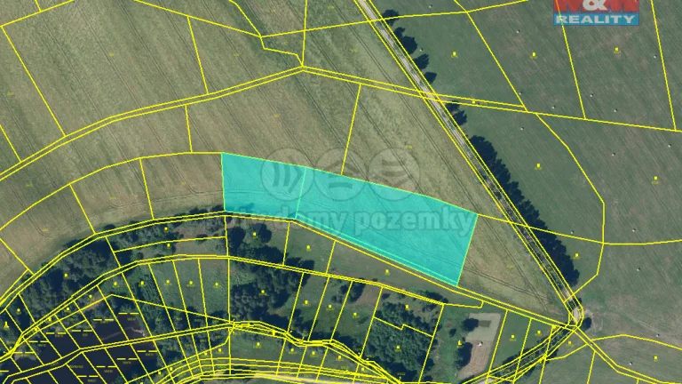Prodej pole, 9639 m², Pustá Kamenice