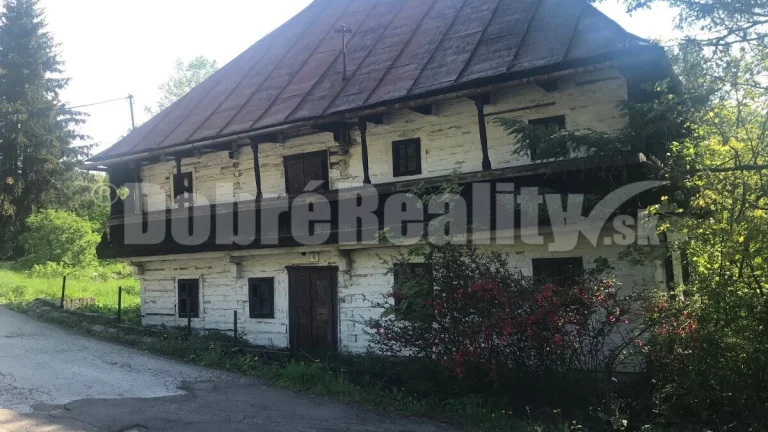 PREDAJ POSLEDNÁ pôvodná banícka drevenica 216m2, Kremnické