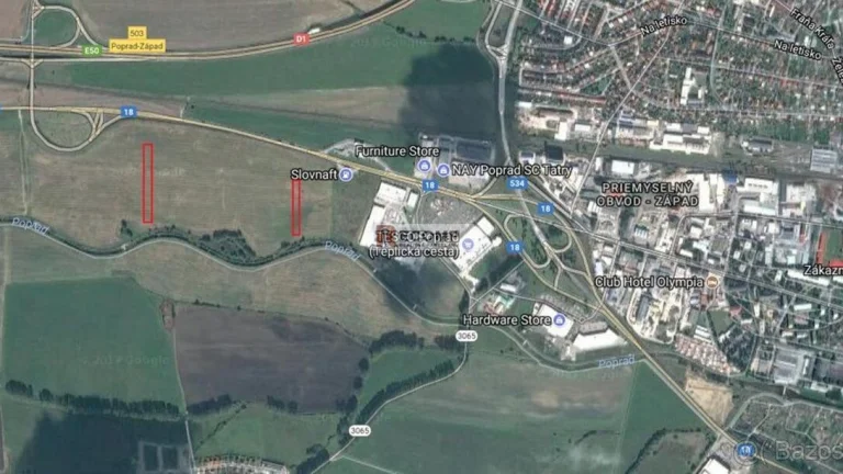 EXKLUZÍVNE Predaj pozemkov v Poprade za Tescom na investíci