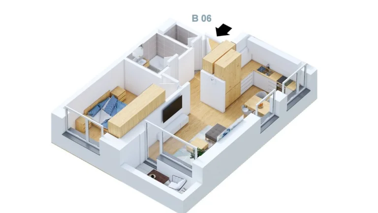 LUNA RESIDENCE | Bytový dom „B – 2 izbový byt (B6)