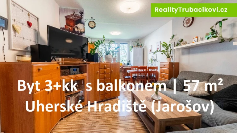 Prodej bytu 3+kk s balkonem, 57 m² Uherské Hradiště-Jarošov