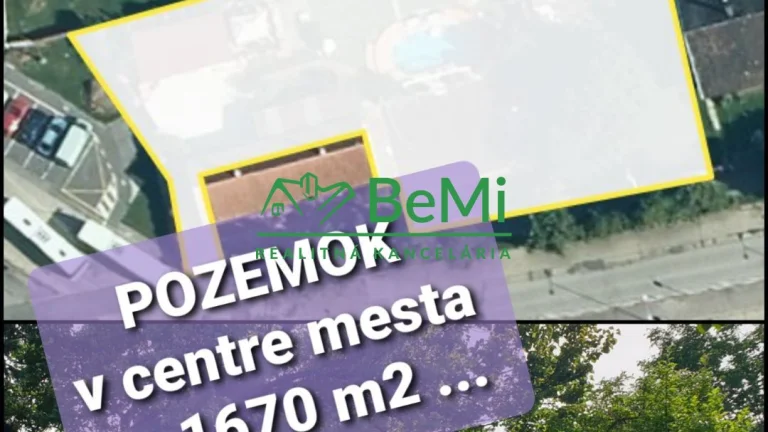 Investičný POZEMOK v centre mesta ...1670m2...Galanta (094-1