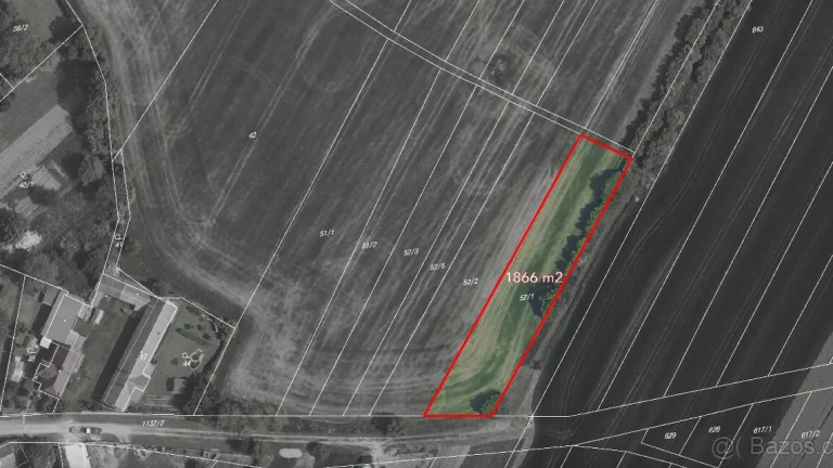 Prodej stavebního pozemku 1866 m²