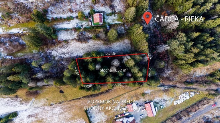 [REZERVOVANÉ] POZEMOK NA INVESTÍCIU – ČADCA