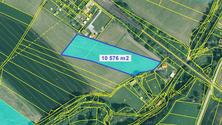Prodej, stavební pozemek, 10 576 m2, Katovice