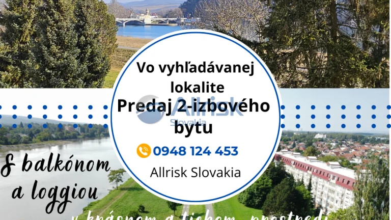 PREDANÉ Skvelá príležitosť 2-izbový byt v centre Piešťan s