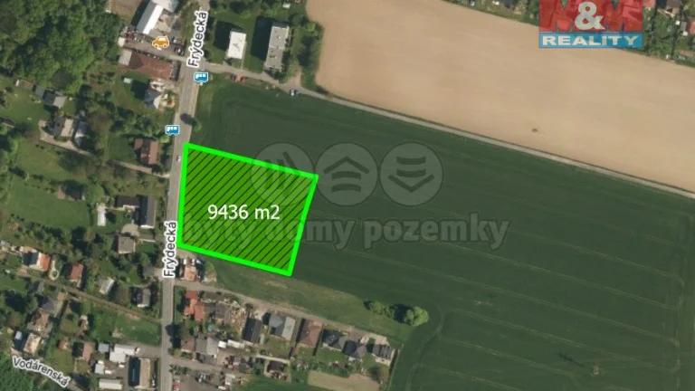 Prodej pozemku k bydlení, 9436 m², Vratimov