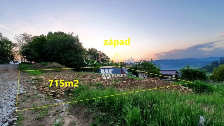 Stavebný pozemok /715m2 + 95m2/ Žilina - Žilinská Lehota