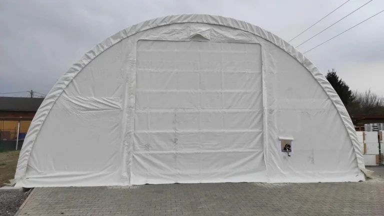 Plachtová montovaná hala - 9,15 x 26 x 4,5m - 900g - naviják