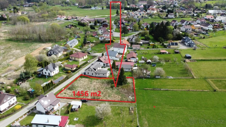 Prodej pozemku k výst. RD 1456 m2 Dlouhá Ves u Sušice
