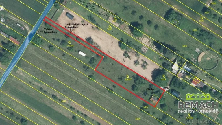 Stavební pozemek, 1154 m2, Veselí nad Moravou, ev.č. 03018