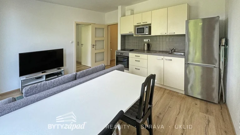Pronájem slunného bytu 2+kk, 39 m2 přímo u břehu řeky v cent